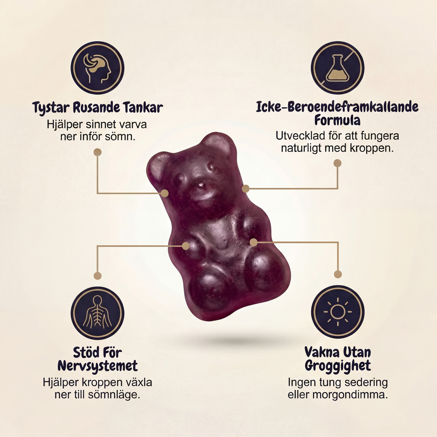 Lunaara Sleep Gummies - För Lugnare Nätter