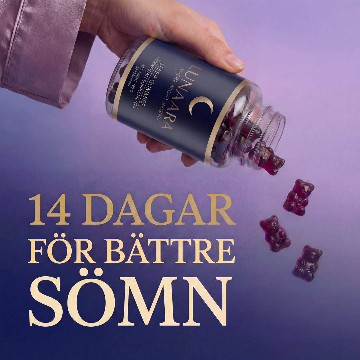 Lunaara Sleep Gummies - För Lugnare Nätter